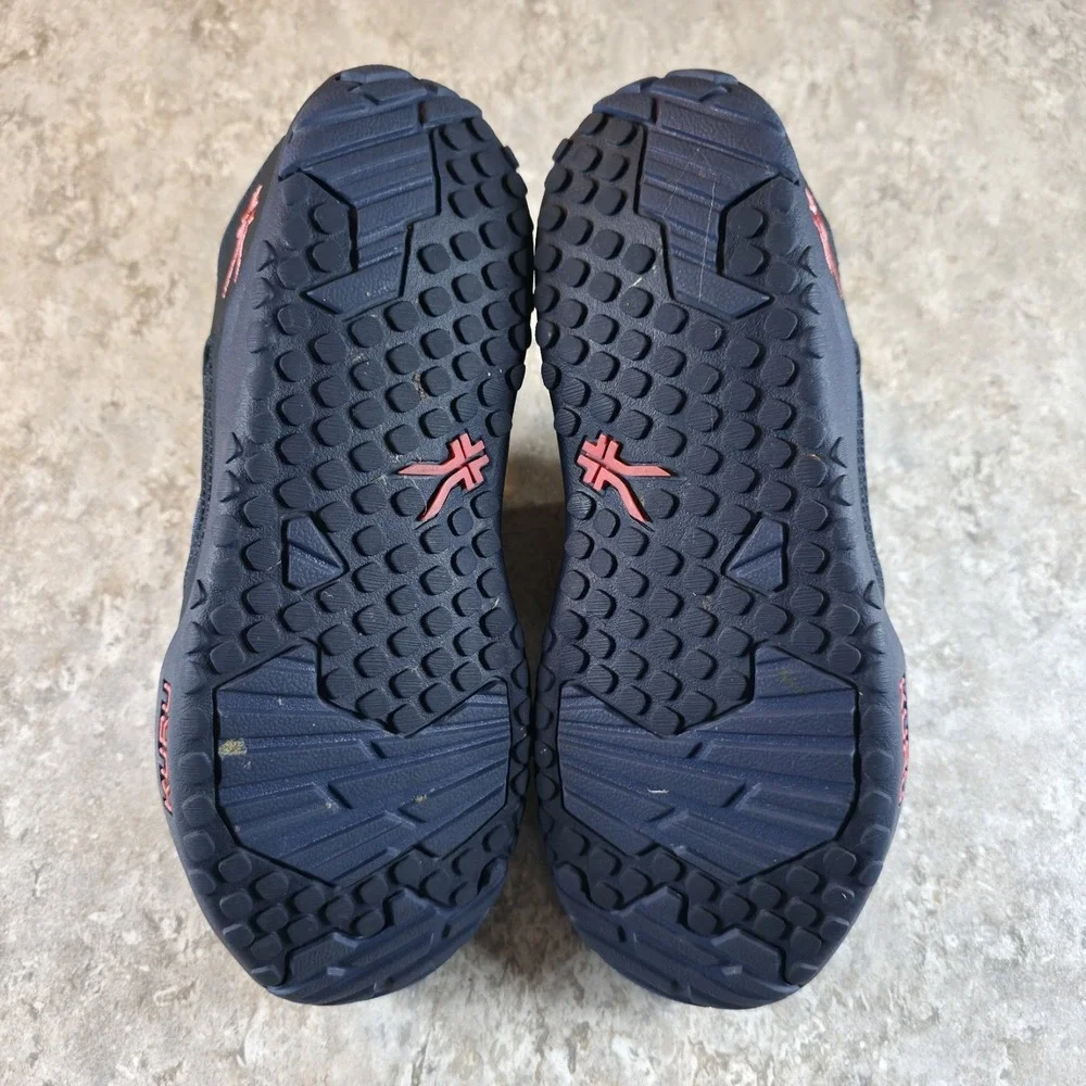 KURU Chicane‎ Comfort Sneakers Walking Hiking Womens 7.5 Blue Salmon Lace Up